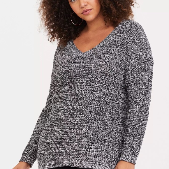 Torrid Marled Slouchy Tunic Sweater - Picture 3 of 8